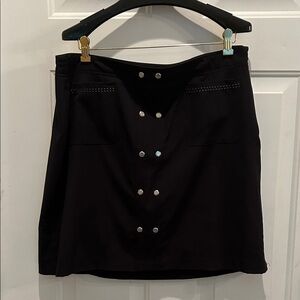 EP Pro Golf Black Skirt with Button Detail